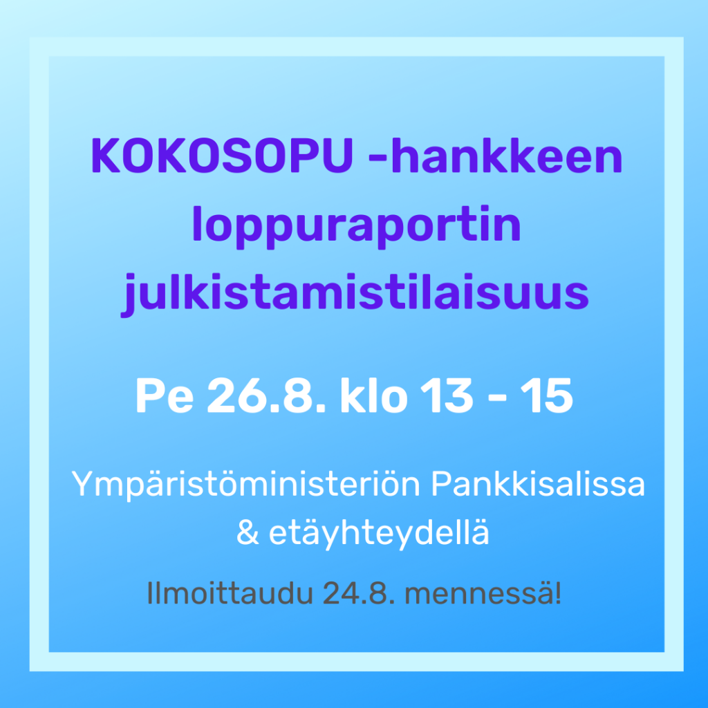 KOKOSOPU -hankkeen loppuraportin julkistamistilaisuus (8)